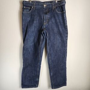 Lands End Mens Comfort Waist Flannel-Lined Straight Leg Jeans-Size 38x30 (NWOT)